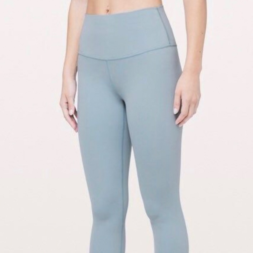 light blue chambray lululemon leggings align 24”